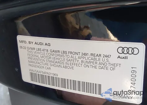 2023 Audi A5 Premium 45 Tfsi S Line Quattro S Tronic z USA, uszkodzony, nr VIN WAUSAAF54PA011969